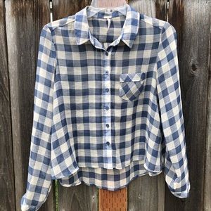 Free People Tops - Free People Boho Sheer Gingham Top Free People Tops - Free People Boho Sheer Gingham Top